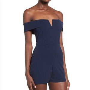 NWOT Missguided off the shoulder romper